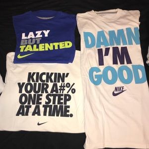 3 Nike graphic t-shirts